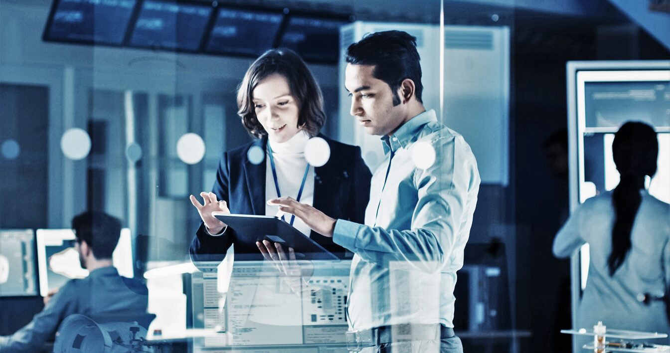 Compañeros trabajo tecnología Tecnología Cybentia