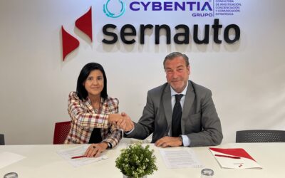 COMUNICADO DE PRENSA || SERNAUTO y Grupo CYBENTIA firman un acuerdo pionero para impulsar el conocimiento y la aplicación de la ciberseguridad en la movilidad