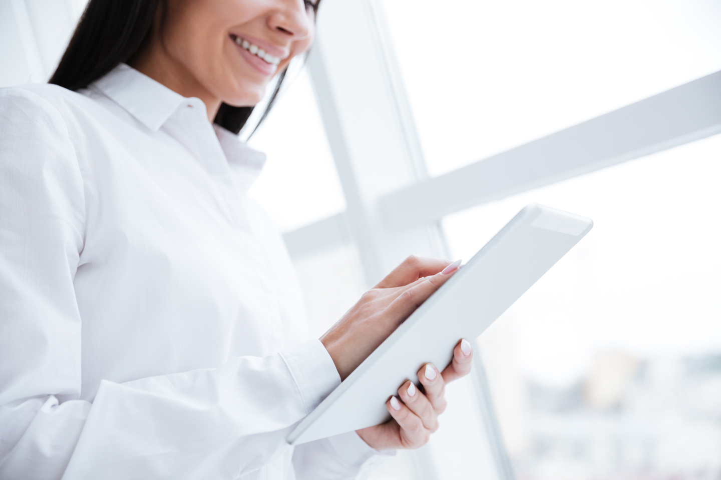 Mujer tecnológica tablet Mujer tecnológica tablet